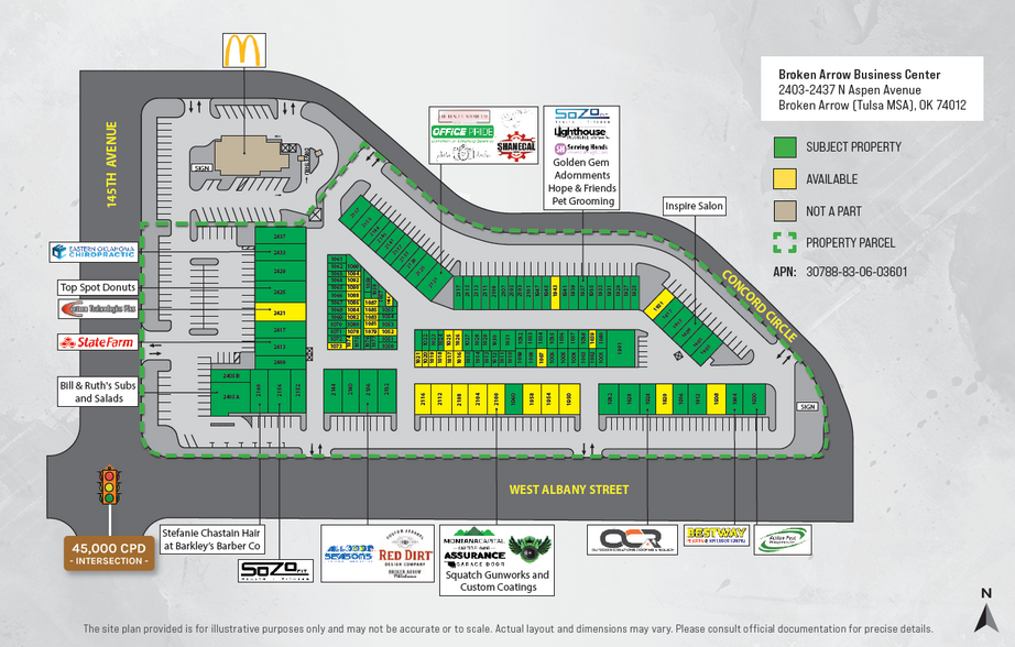 Broken Arrow Business Center portfolio of 9 properties for sale on LoopNet.co.uk - Site Plan - Image 2 of 5