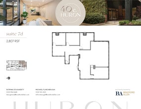 40 E Huron St, Chicago, IL to rent Floor Plan- Image 2 of 7