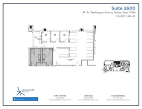 411 N Washington Ave, Dallas, TX for rent Floor Plan- Image 1 of 1