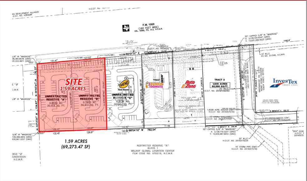 FM 1960, Humble, TX for sale - Site Plan - Image 3 of 5