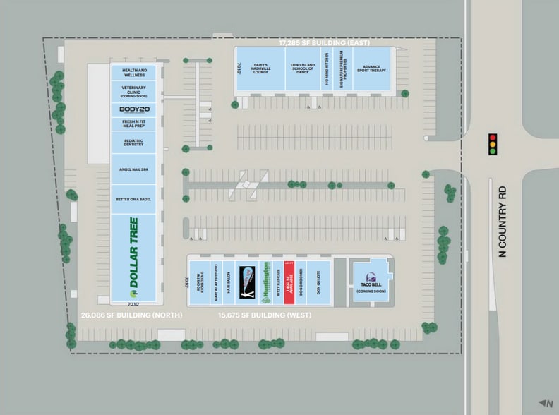 275 ROUTE 25A, Miller Place, NY to rent - Site Plan - Image 2 of 3