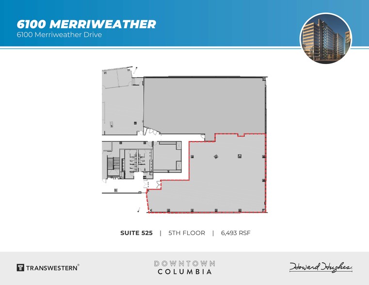 6100 Merriweather Dr, Columbia, MD for rent - Floor Plan - Image 2 of 3