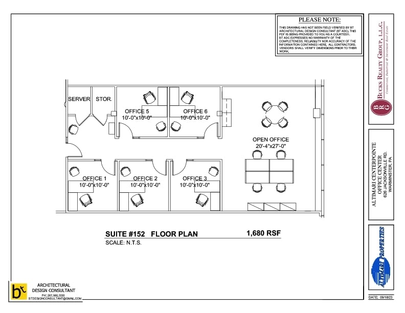 626 Jacksonville Rd, Warminster, PA to rent Floor Plan- Image 1 of 1