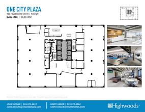 421 Fayetteville St, Raleigh, NC for rent Floor Plan- Image 1 of 2