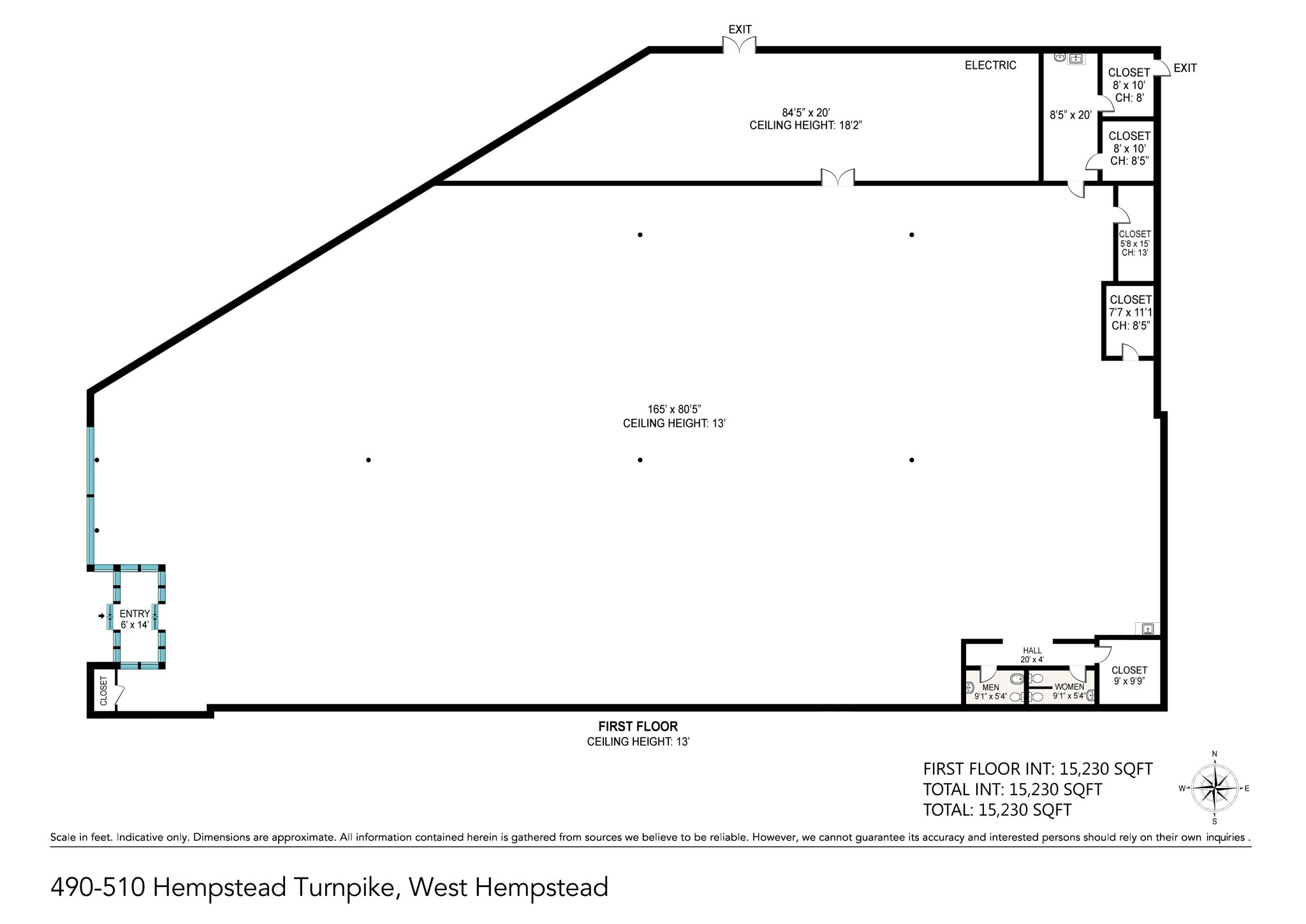 490-520 Hempstead Tpke, West Hempstead, NY to rent Floor Plan- Image 1 of 5