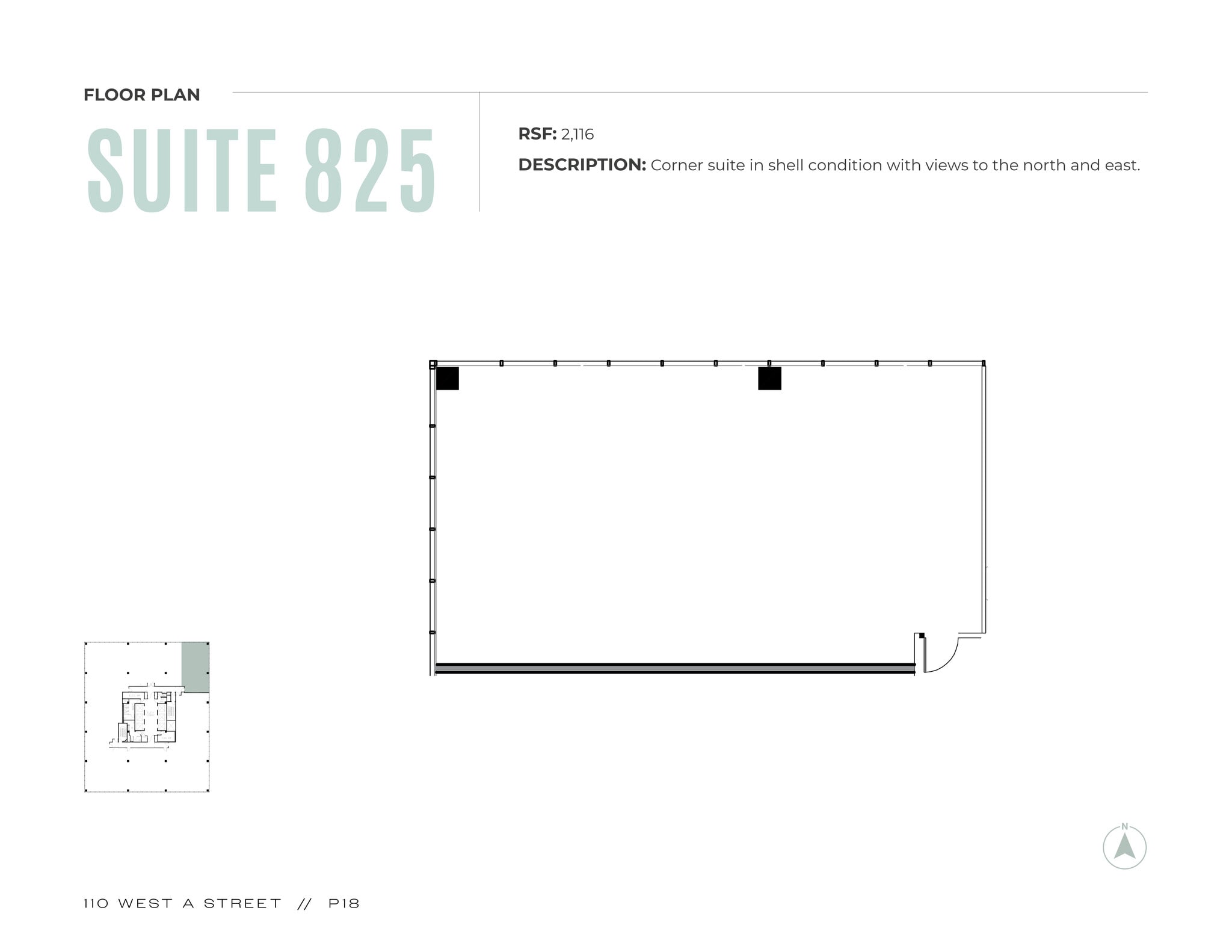110 W A St, San Diego, CA to rent Floor Plan- Image 1 of 1