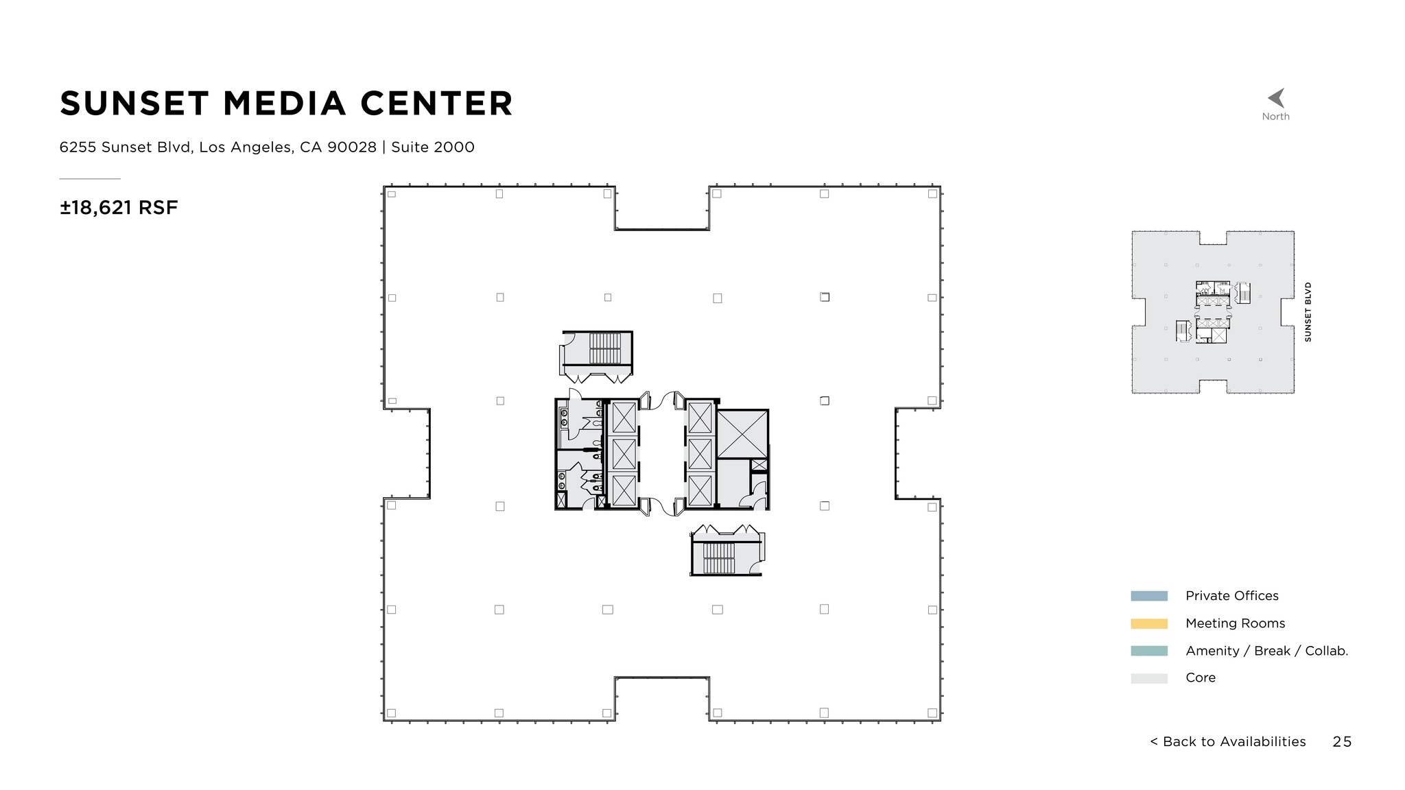 6255 W Sunset Blvd, Los Angeles, CA to rent Site Plan- Image 1 of 1