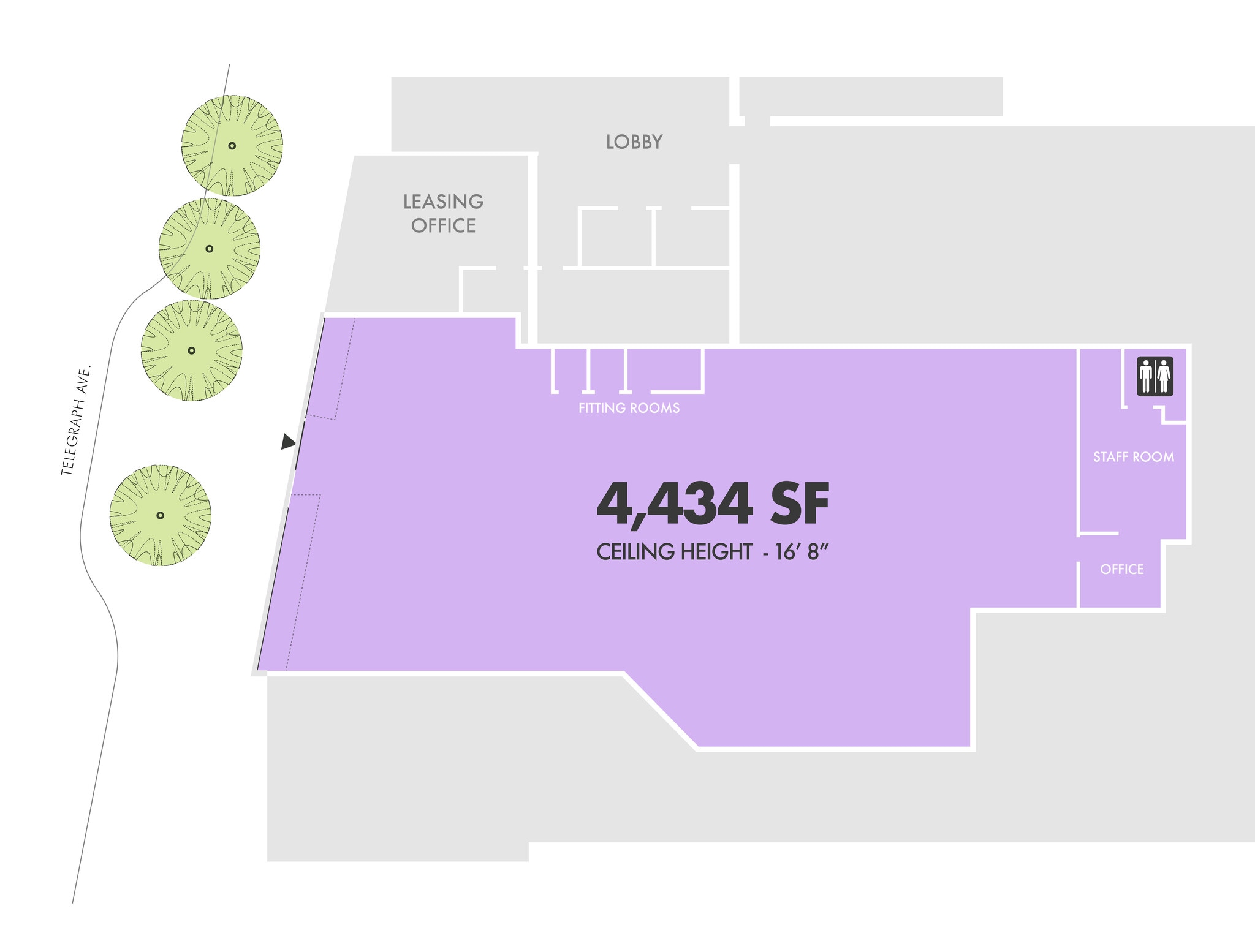 2539 Telegraph Ave, Berkeley, CA to rent Floor Plan- Image 1 of 1