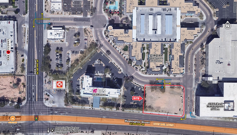 E NEC Washington St and 44th Street, Phoenix, AZ for sale - Building Photo - Image 1 of 1