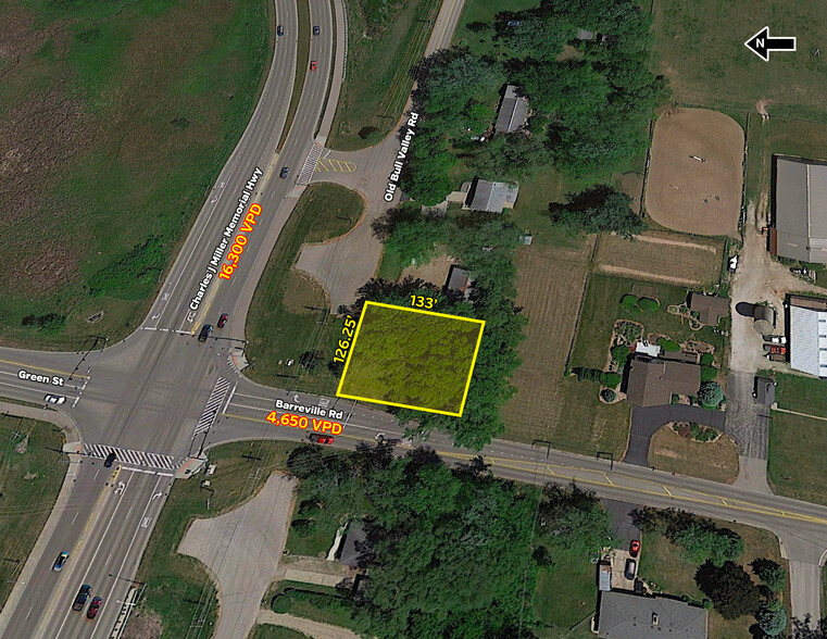 Barreville Rd & Charles J Miller Hwy, Mchenry, IL for sale - Aerial - Image 1 of 1