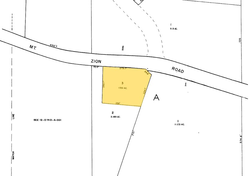 3441 Mount Zion Rd, Stockbridge, GA for rent - Plat Map - Image 2 of 4