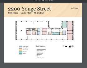 2200 Yonge St, Toronto, ON for rent Floor Plan- Image 1 of 1