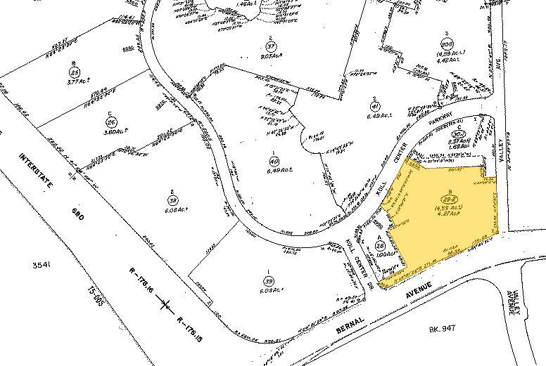 6654 Koll Center Pky, Pleasanton, CA for rent - Plat Map - Image 2 of 6