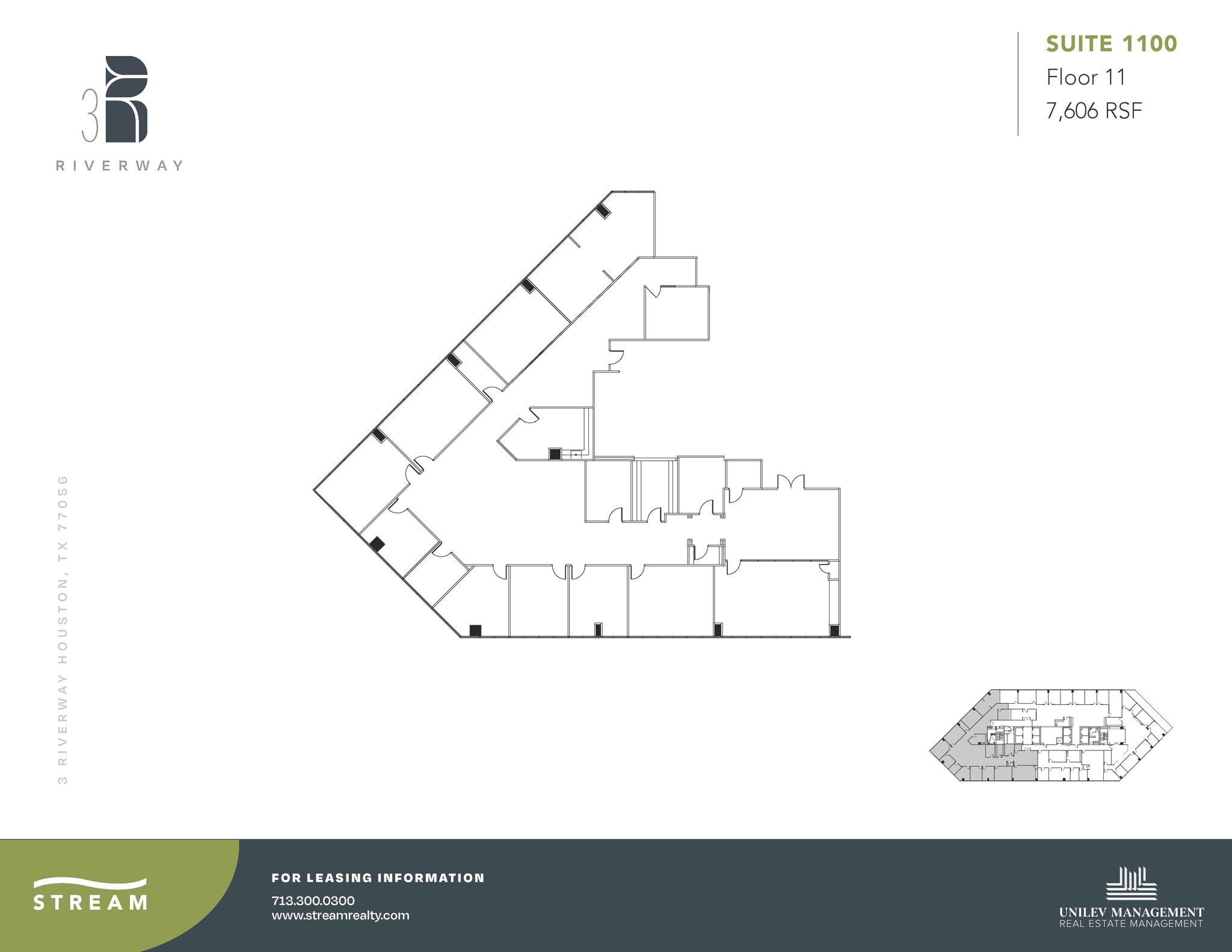 3 Riverway, Houston, TX to rent Floor Plan- Image 1 of 1