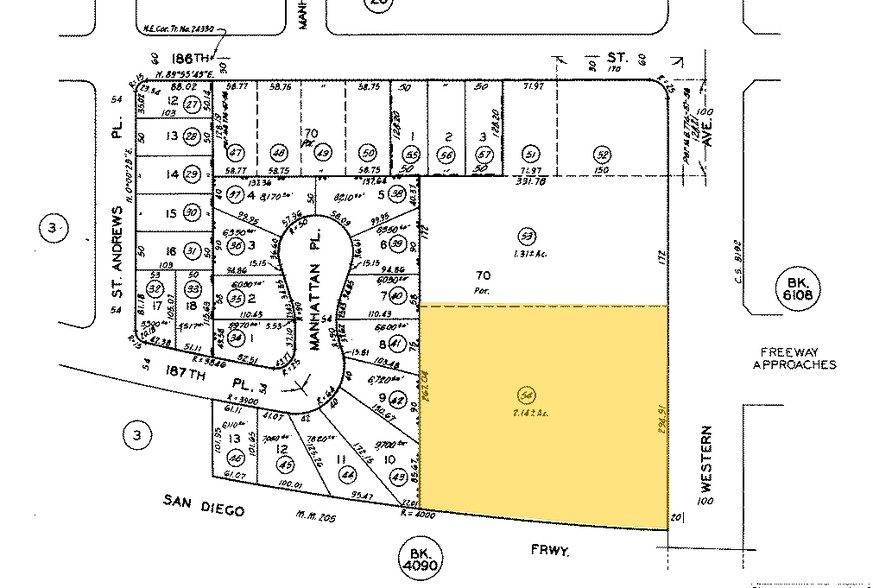 18715 S Western Ave, Torrance, CA for rent - Plat Map - Image 2 of 2