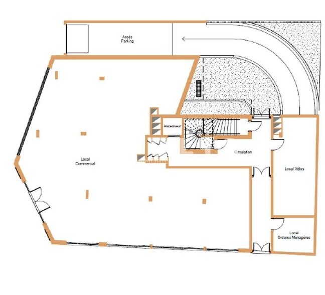 Retail in Montrouge to rent - Floor Plan - Image 2 of 5