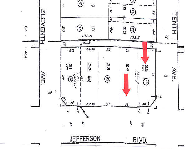 3001-3007 W Jefferson Blvd, Los Angeles, CA for sale - Plat Map - Image 1 of 1