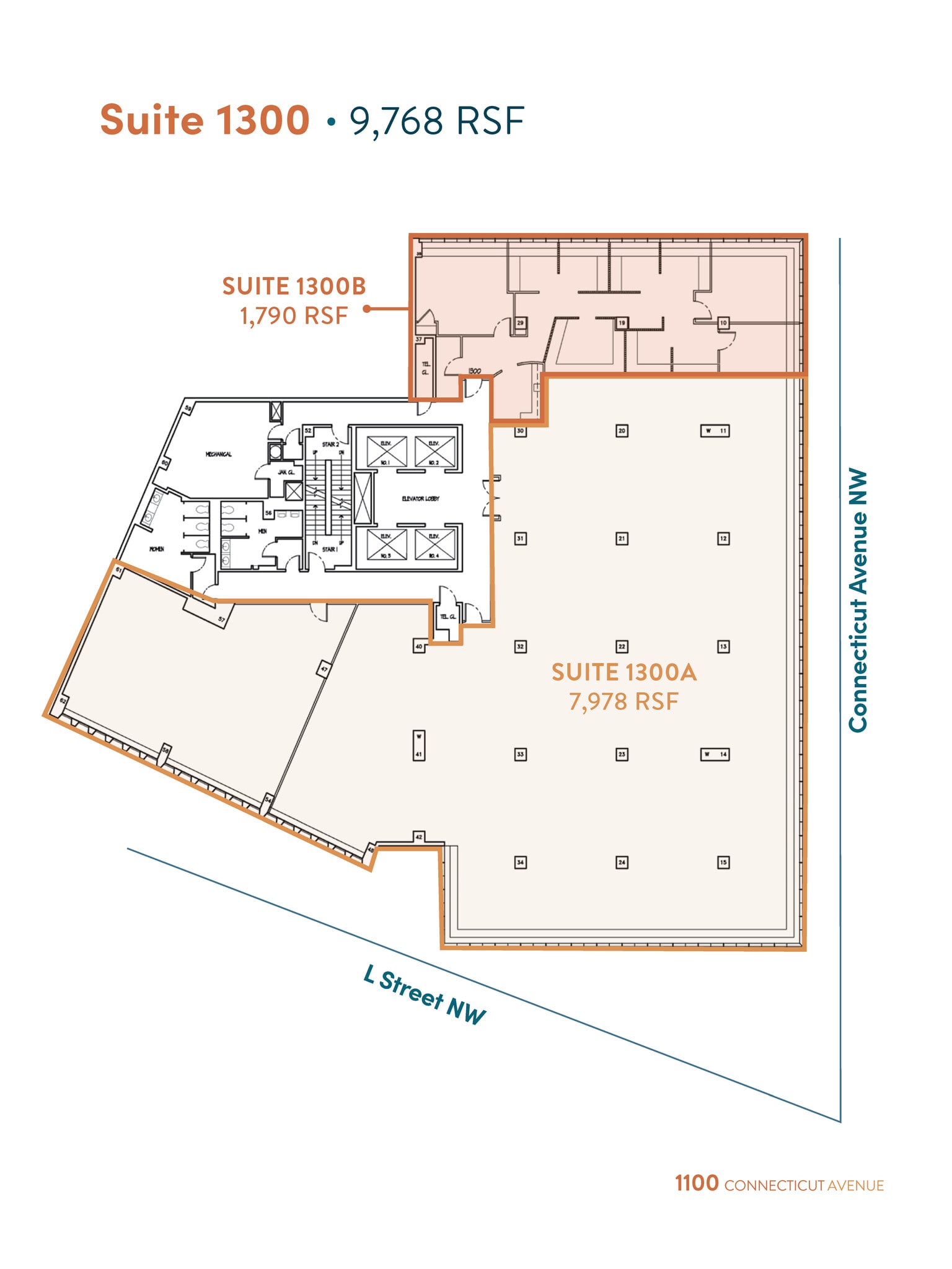 1100 Connecticut Ave NW, Washington, DC to rent Floor Plan- Image 1 of 7