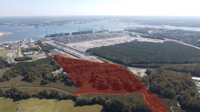 Coast Guard Blvd, Portsmouth, VA - aerial  map view