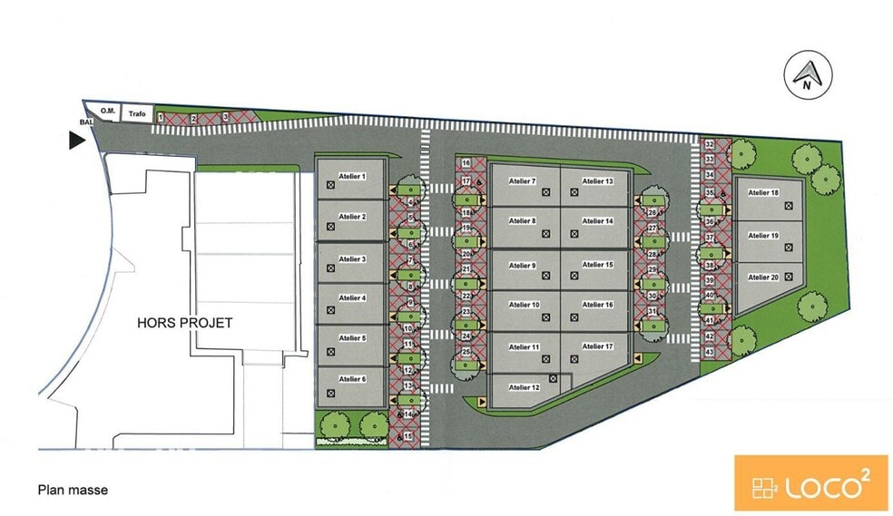 22 Rue De Marclan, Muret for sale - Site Plan - Image 2 of 2