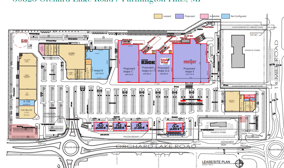 30825-31383 Orchard Lake Rd, Farmington Hills, MI for rent - Site Plan - Image 2 of 2