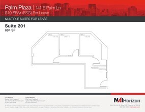 141 E Palm Ln, Phoenix, AZ to rent Site Plan- Image 1 of 1