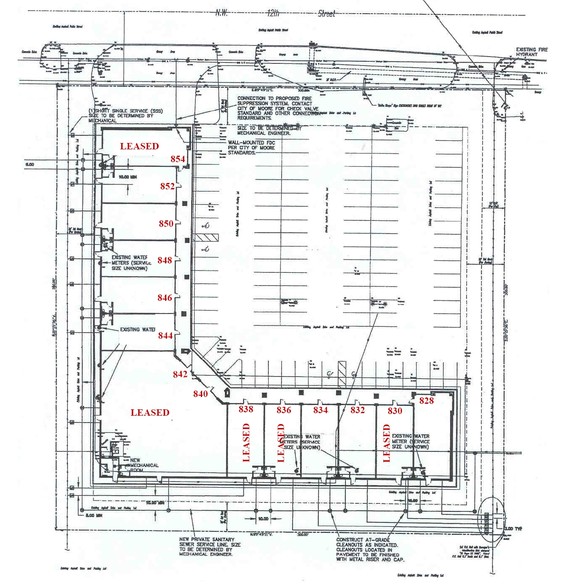 828-854 NW 12th St, Moore, OK for rent - Site Plan - Image 2 of 2