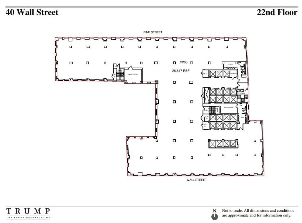 40 Wall St, New York, NY to rent Floor Plan- Image 1 of 1