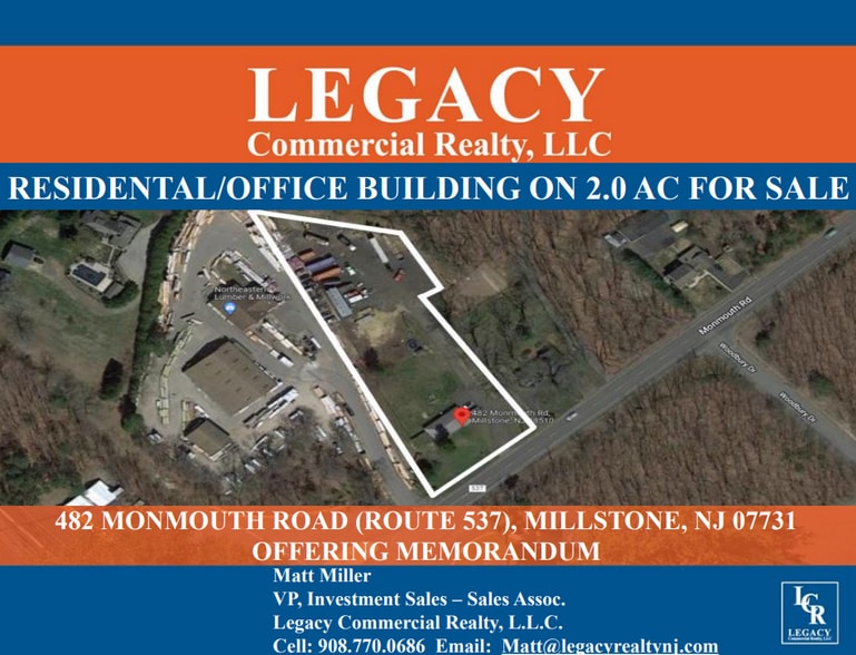 482 Monmouth Rd, Millstone Township 08510 Land for Sale UK
