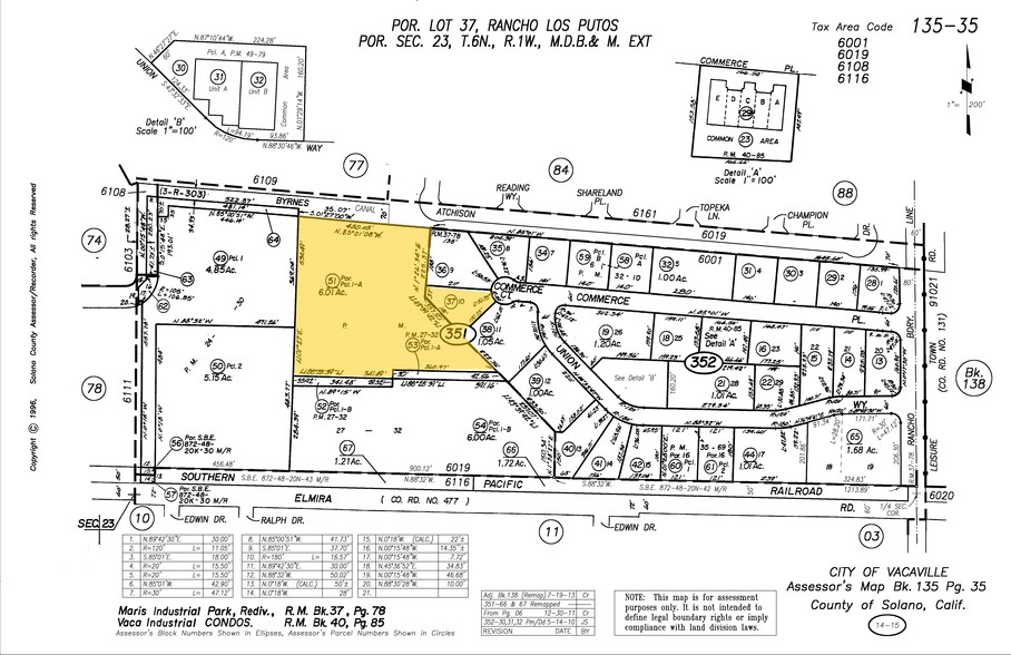 75 Commerce Pl, Vacaville, CA for rent - Plat Map - Image 2 of 2