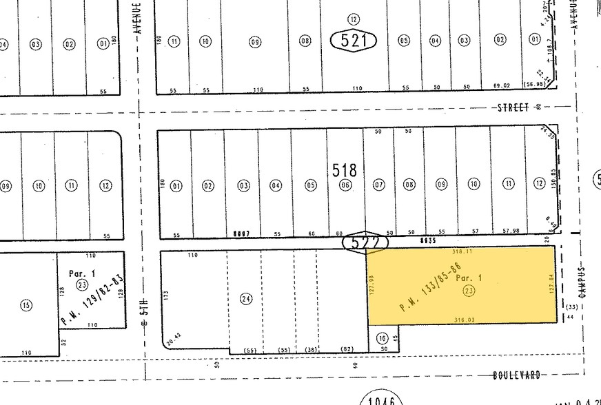 641-681 E Foothill Blvd, Upland, CA for rent - Plat Map - Image 2 of 2