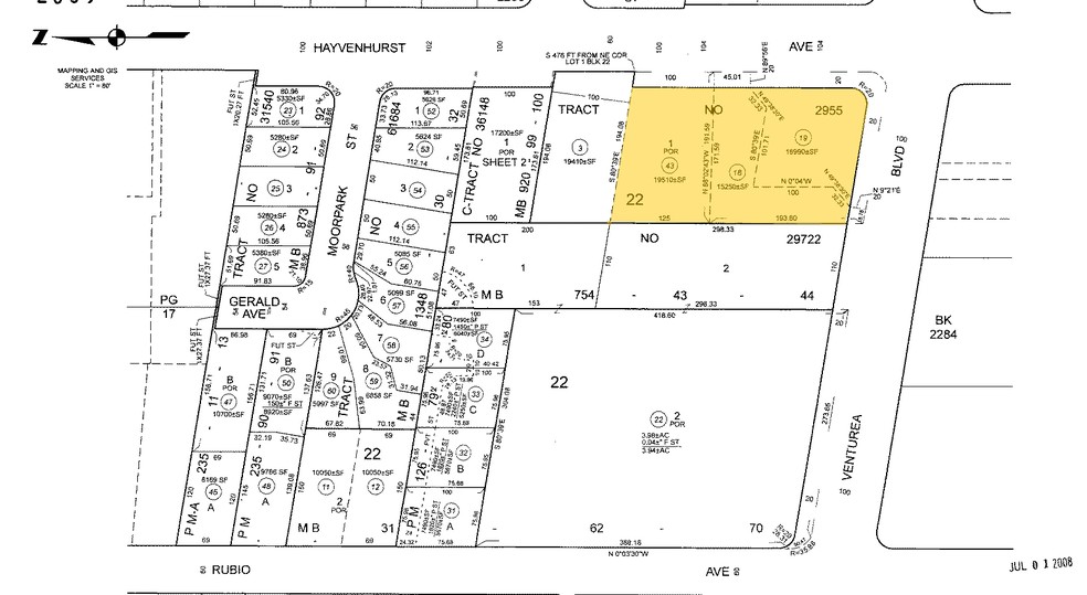 16501 Ventura Blvd, Encino, CA for rent - Plat Map - Image 2 of 28