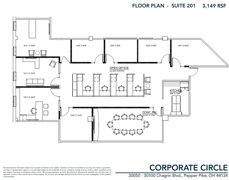 30100 Chagrin Blvd, Pepper Pike, OH for rent - Floor Plan - Image 3 of 5