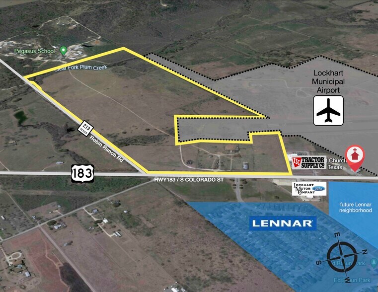 2515 183 Hwy, Lockhart, TX for sale - Aerial - Image 1 of 3