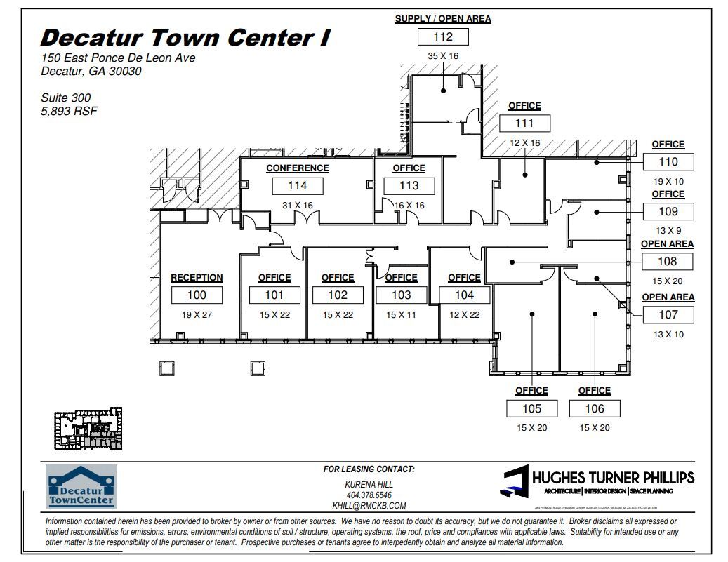 150 E Ponce de Leon Ave, Decatur, GA for rent Floor Plan- Image 1 of 1