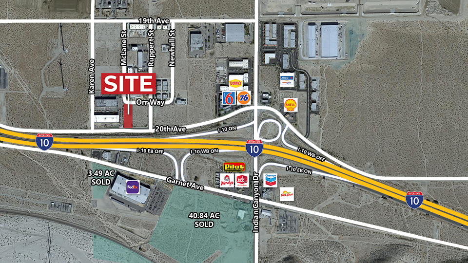 I- 10 Freeway, Palm Springs, CA for sale - Building Photo - Image 1 of 2