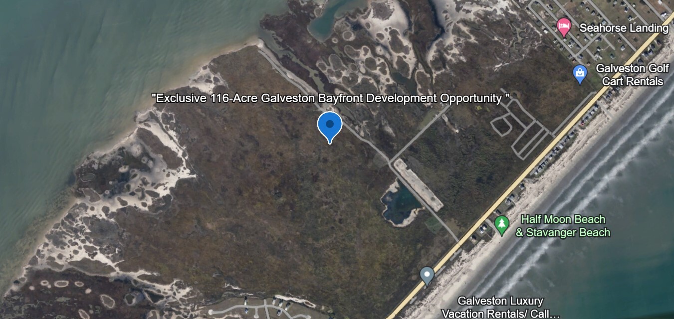 0 Termini San Luis Pass Rd, Galveston, TX for sale Aerial- Image 1 of 5