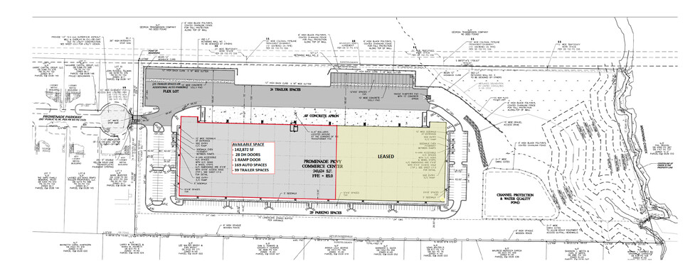 227 Promenade Pky, Fayetteville, GA for rent - Site Plan - Image 2 of 4