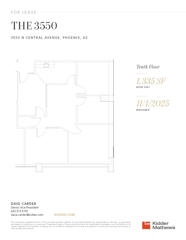 3550 N Central Ave, Phoenix, AZ to rent Floor Plan- Image 1 of 1