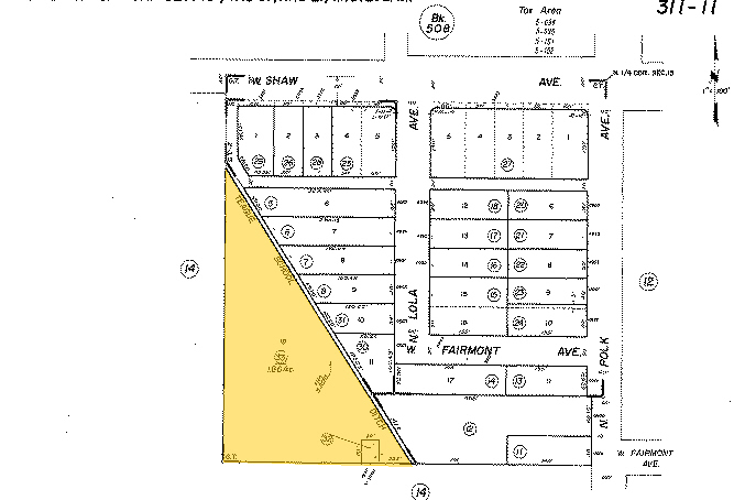 5595 W Shaw Ave, Fresno, CA for sale - Plat Map - Image 1 of 1