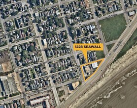 1228 Seawall Blvd, Galveston, TX - AERIAL  map view