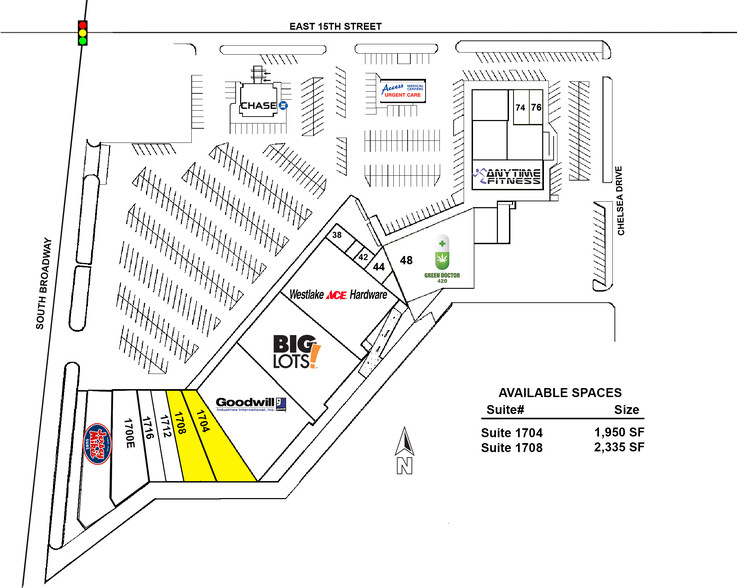 1700 S Broadway Ave, Edmond, OK for rent - Site Plan - Image 3 of 3