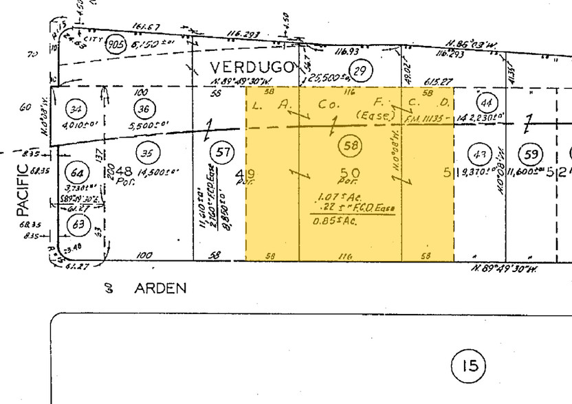 435 Arden Ave, Glendale, CA for sale - Plat Map - Image 1 of 1