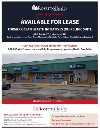 More details for 686 Highway 70, Lakehurst, NJ - Medical for Rent