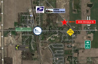 4426 Division St, Moline, MI - aerial  map view