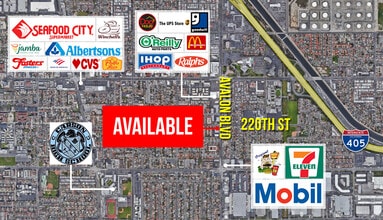 22001-22005 Avalon Blvd, Carson, CA - AERIAL  map view