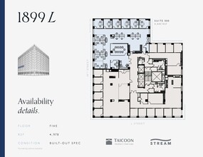 1899 L St NW, Washington, DC for rent Floor Plan- Image 1 of 4