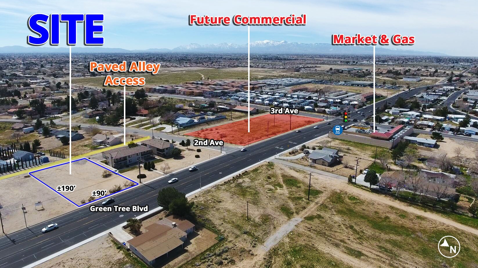 Green Tree Blvd, Victorville, CA for sale Aerial- Image 1 of 1