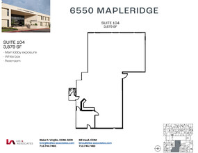 6550 Mapleridge St, Houston, TX for rent Floor Plan- Image 1 of 2