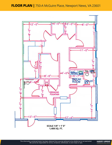 750 Mcguire Pl, Newport News, VA for rent - Floor Plan - Image 2 of 5